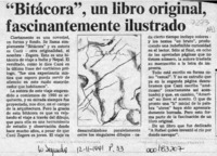 "Bitácora", un libro original, fascinantemente ilustrado  [artículo].