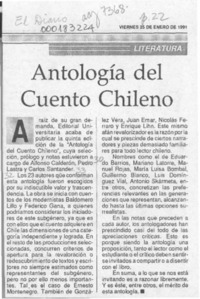 Antología del cuento chileno  [artículo].