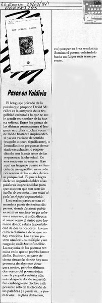 Pasos en Valdivia  [artículo] Carlos Olivárez.