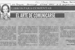El arte de comunicarse  [artículo] M. Teresa Herreros.