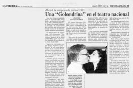 Una "Golondrina" en el teatro nacional  [artículo].