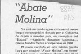 "Abate Molina"  [artículo].