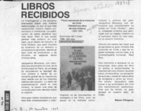 "Plano secuencia de la memoria de Chile"  [artículo] Néstor Olhagaray.
