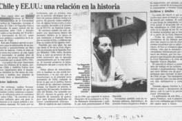 Chile y EE. UU., una relación en la historia  [artículo] J. B.