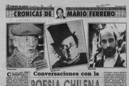 Conversaciones con la poesía chilena  [artículo] Mario Ferrero.