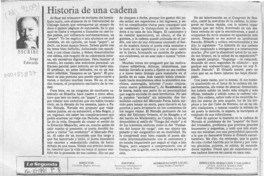 Historia de una cadena  [artículo] Jorge Edwards.