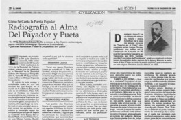Radiografía al alma del payador y pueta  [artículo] Gregorio de Aguirre.