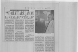 "No olvidaré jamas la mirada de Víctor Jara" (entrevista)