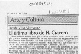 El último libro de H. Cravero  [artículo] Pedro Mardones Barrientos.