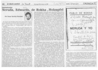 Neruda, Edwards, De Rokha, Holzapfel  [artículo] Oscar Gacitúa González.