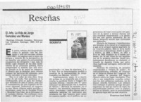 El jefe, La vida de Jorge González von Marées  [artículo] Francisco José Folch.