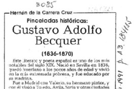 Gustavo Adolfo Becquer  [artículo] Hernán de la Carrera Cruz.