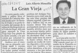 La gran vieja  [artículo] Luis Alberto Mansilla.