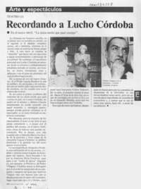 Recordando a Lucho Córdoba  [artículo] H. E.