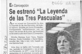 Se estrenó "La leyenda de las tres Pascualas"  [artículo].