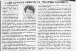 Juan Guzmán Cruchaga, viajero sensible  [artículo] Ana Iris Alvarez Núñez.