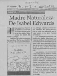 Madre naturaleza de Isabel Edwards  [artículo].