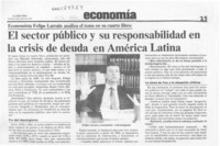 El sector público y su responsabilidad en la crisis de deuda en América Latina