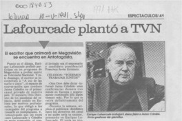 Lafourcade plantó a TVN  [artículo].