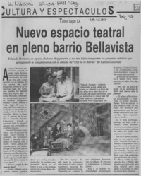 Nuevo espacio tetral en pleno barrio Bellavista  [artículo].