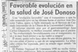 José Donoso está en franca recuperación  [artículo].