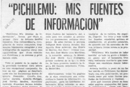 "Pichilemu, mis fuentes de información"  [artículo] José Vargas Badilla.