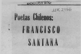 Francisco Santana  [artículo].