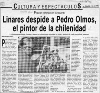 Linares despide a Pedro Olmos, el pintor de la chilenidad  [artículo] Nury Constenla.