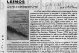 Claves poéticas de Chile  [artículo] C. O.