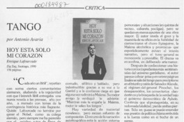 Tango  [artículo] Antonio Avaria.