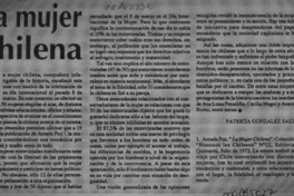 La mujer chilena  [artículo] Patricia González Sáez.