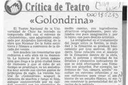 Golondrina  [artículo] Carola Oyarzún