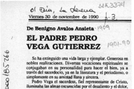 El padre Pedro Vega Gutiérrez  [artículo] Benigno Avalos Ansieta.