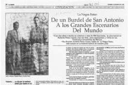 De un burdel de San Antonio a los grandes escenarios del mundo  [artículo] Víctor M. Mandujano.