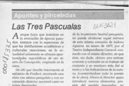 "Las tres Pascualas"  [artículo] Justus.