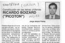 Ricardo Boizard ("Picotón")  [artículo] Jorge Arturo Flore.