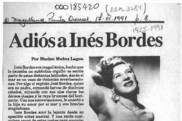 Adiós a Inés Bordes