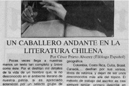 Un caballero andante en la literatura chilena