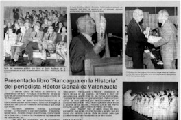 Presentado libro "Rancagua en la historia" del periodista Héctor González Valenzuela