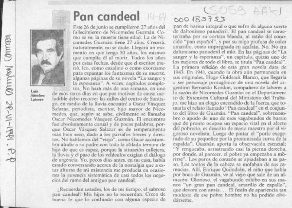 Pan candeal  [artículo] Filebo.