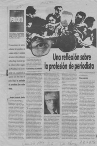 Una reflexión sobre la profesión de periodista  [artículo] Sergio Contardo Egaña.