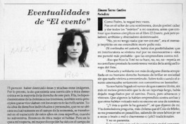 Eventualidades de "El evento"  [artículo] Ximena Torres Cautivo.