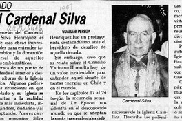 Memorias del Cardenal Silva  [artículo] Guaraní Pereda.