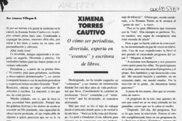 Ximena Torres Cautivo  [artículo] Jimena Villegas B.