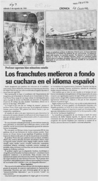 Los Franchutes metieron a fondo su cuchara en el idioma español  [artículo].
