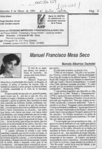 Manuel Francisco Mesa Seco  [artículo] Marcela Albornoz Dachelet.