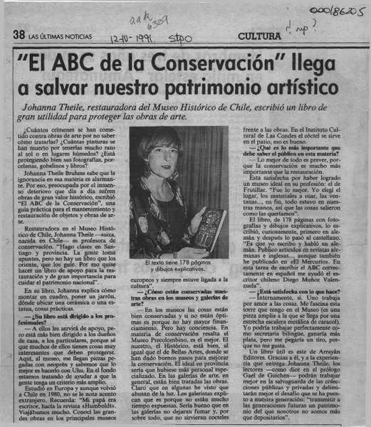 "El abc de la conservación" llega a salvar nuestro patrimonio artístico  [artículo].