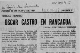 Oscar Castro en Rancagua  [artículo] José Vargas Badilla.