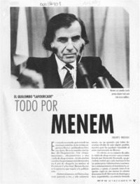 El quilombo "Lafourcade", todo por Menem  [artículo] Roberto Brodski.