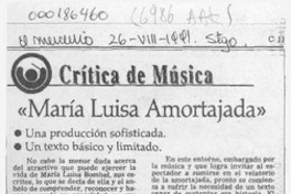 "María Luisa, amortajada"  [artículo] Carola Oyarzún L.